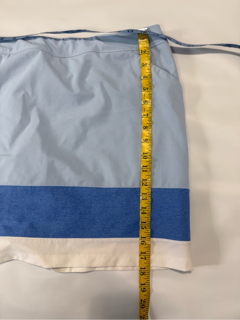 adidas Light Blue Athletic Skort with Royal Blue and White Bands in size XL - Picture 9 of 12